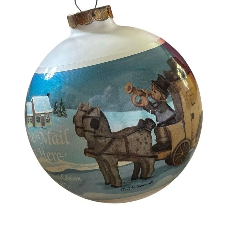 VTG 1987 M.I. Hummel Glass Ornament 